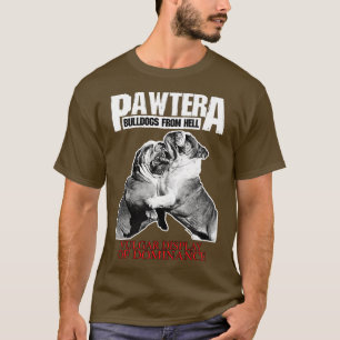 Pawtera Bulldoggen aus der Hölle Heavy Metal Desig T-Shirt