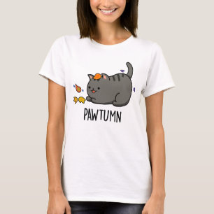 Pawtumn niedlich Herbst Kitty Cat Pub T-Shirt