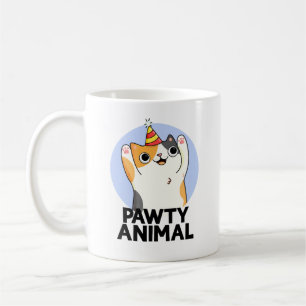 Pawty Animal Funny Party Cat Puff Kaffeetasse