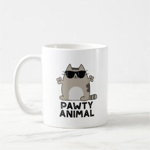 Pawty Animal Funny Party Cat Puff Kaffeetasse