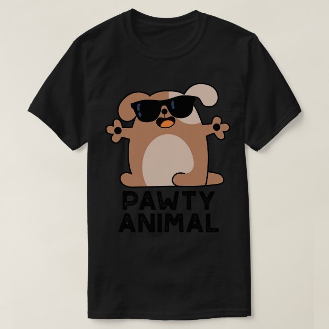 Pawty Animal Niedlich Party Dog Pub 1 T-Shirt (Design vorne)