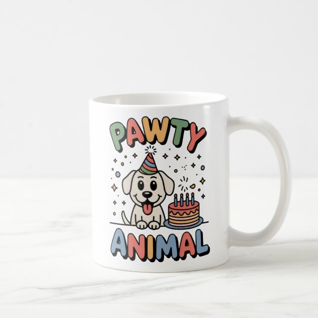 Pawty Animal | Pet Celebration Humor   Kaffeetasse (Rechts)
