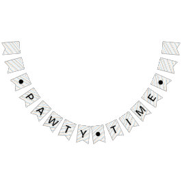 Pawty Time Fun Strip Hund Haustier Geburtstag Wimpelkette