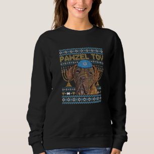 Pawzel Tov Jewish Dogues de Bordeaux Dog Funny Han Sweatshirt