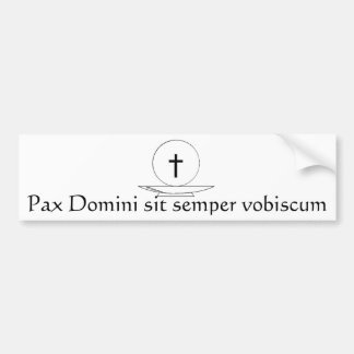 Pax Domini sitzen semper vobiscum Autoaufkleber