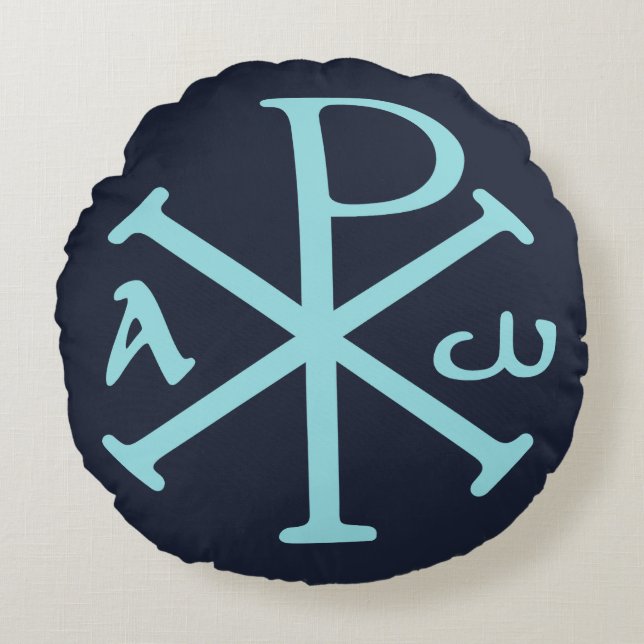 Pax Romana Rundes Kissen (Vorderseite)