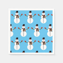 pax the snowman serviette