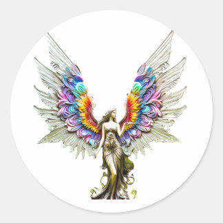 Paxia WindwhisperFairy Runder Aufkleber