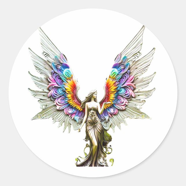 Paxia WindwhisperFairy Runder Aufkleber (Vorderseite)
