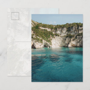 Paxos-Höhlen Griechenland Küstenpostkarte (ohne Te Postkarte