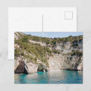Paxos-Höhlen Griechenland Küstenpostkarte (ohne Te Postkarte