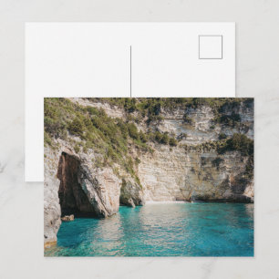 Paxos-Höhlen Griechenland Küstenpostkarte (ohne Te Postkarte