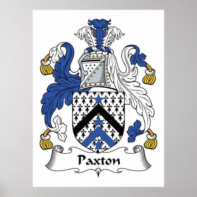 Paxton Familienwappen Poster (Vorne)