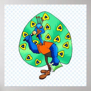 Paxton Peacock Poster