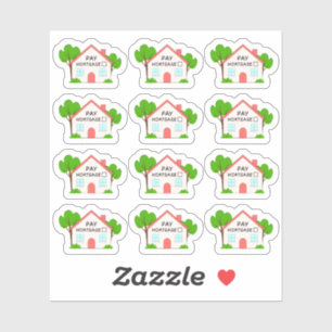 Pay Mortgage Budget Planer Tracker Kalender Aufkleber