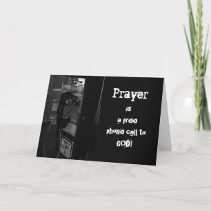 Pay Phone to God Get Well Card Karte