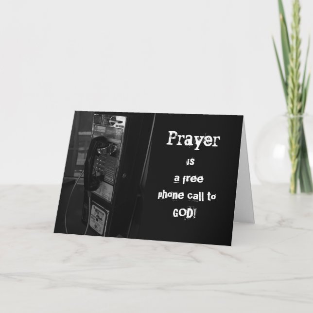 Pay Phone to God Get Well Card Karte (Vorderseite)