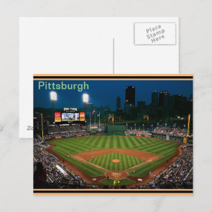 Pay Post Card PNC Park bei Nacht Postkarte
