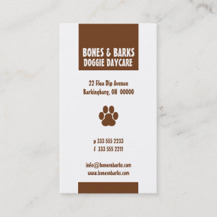 Pay Print Hunde Care Business Card Visitenkarte