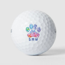 Pay Print Icon Mit Monogramm Golfballs