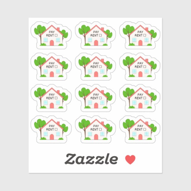 Pay Rent Budget Financial Tracker Bujo Planer Aufkleber (Blatt)