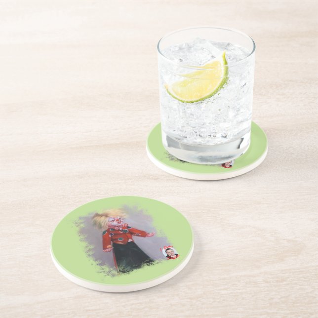 Payaso/Pallaso/Clown Getränkeuntersetzer (Seite)