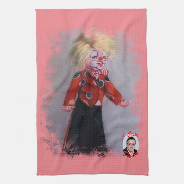 Payaso/Pallaso/Clown Küchentuch (Vertikal)