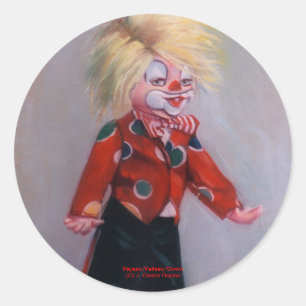 Payaso/Pallaso/Clown Runder Aufkleber