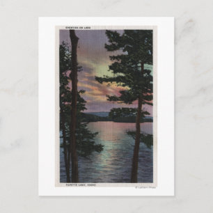 Payette Lake, ID - Evintide am Lake Scene Postkarte