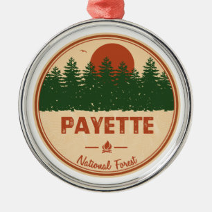 Payette National Forest Ornament Aus Metall