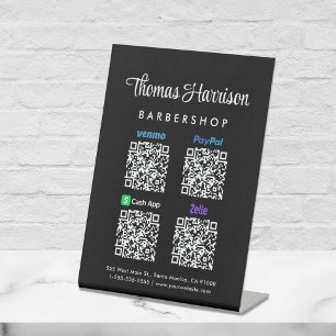 Paypal Venmo CashApp Zelle QR-Code-Scan zum Bezahl Sockelschild