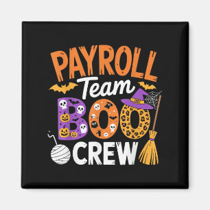 Payroll-Team Boo Crew Halloween-Matching Soky-Outf Magnet