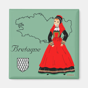 Pays Pourlet, Bretagne, Frankreich Magnet