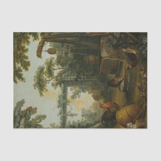 Paysage Rustique von Jean-Baptiste Huet Seidenpapier (Vorderseite)