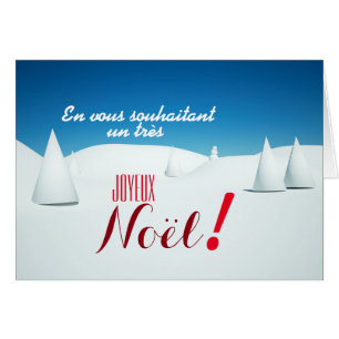 Paysage sous la neige 3D art Carte de Weihnachten