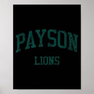 Payson High School HS Payson UT Vintage-Sport Poster
