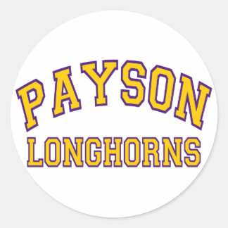 Payson Longhorns Runder Aufkleber