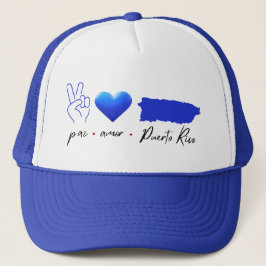 Paz Amor Puerto Rico Truckerkappe