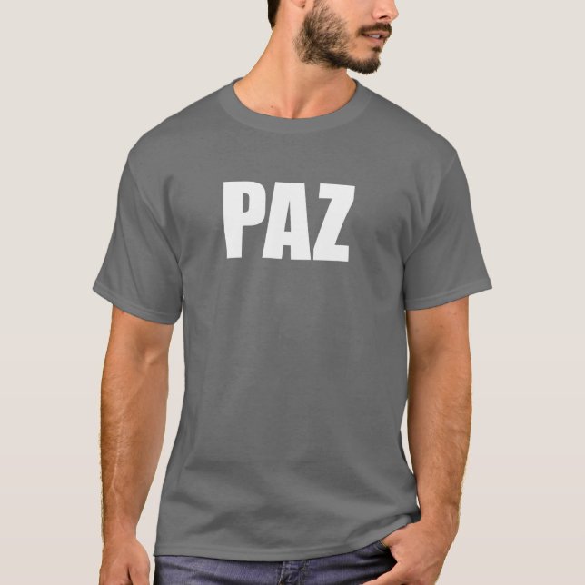 Paz Frieden auf Spanisch T-Shirt (Vorderseite)