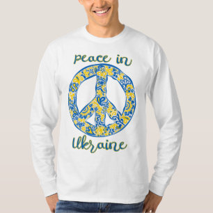 Pazifik-Friedenszeichen-Zitat in den Farben der uk T-Shirt