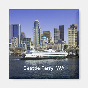 Pazifik Nordwest Seattle Ferry & Gebäude Magnet
