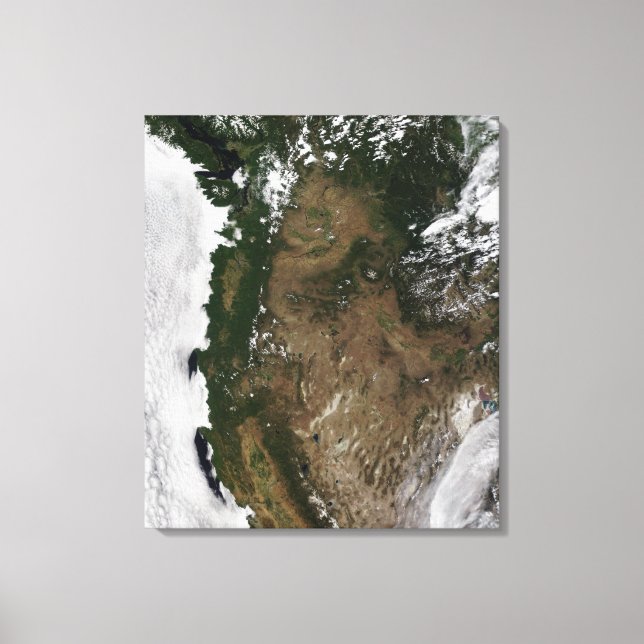 Pazifik Nordwestregion der Vereinigten Staaten Leinwanddruck (Vorderseite)