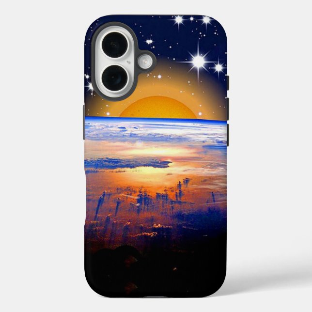 pazifik, weltraum mit erde Case-Mate iPhone hülle (Rückseite)