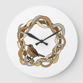 Pazifik-Zaunkönig Große Wanduhr
