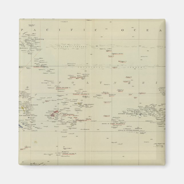 Pazifikinseln 2 magnet (Vorne)