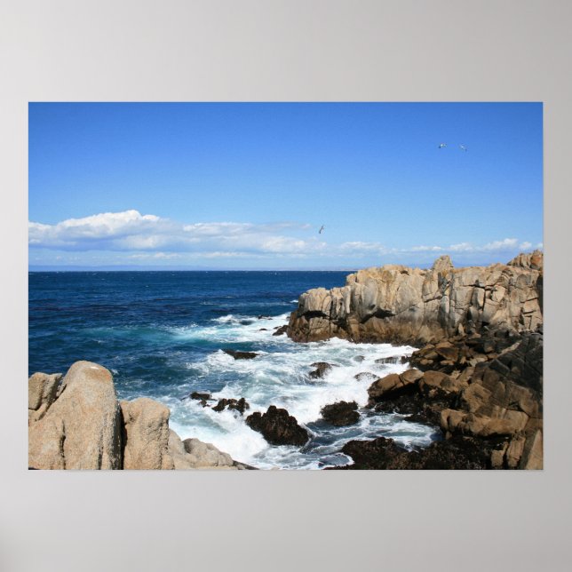 Pazifikküste, Cliffs Foto Poster (Vorne)
