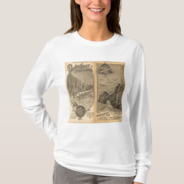 Pazifikküste-Dampfer-Firma 2 T-Shirt (Vorderseite)