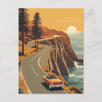 Pazifikküste Kalifornien Retro-Küste
