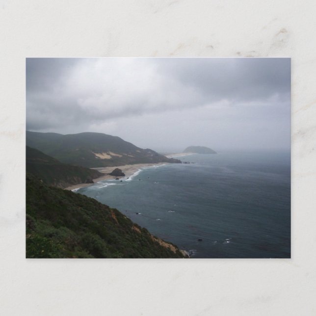 Pazifikküste von Highway 1 Postkarte (Vorderseite)
