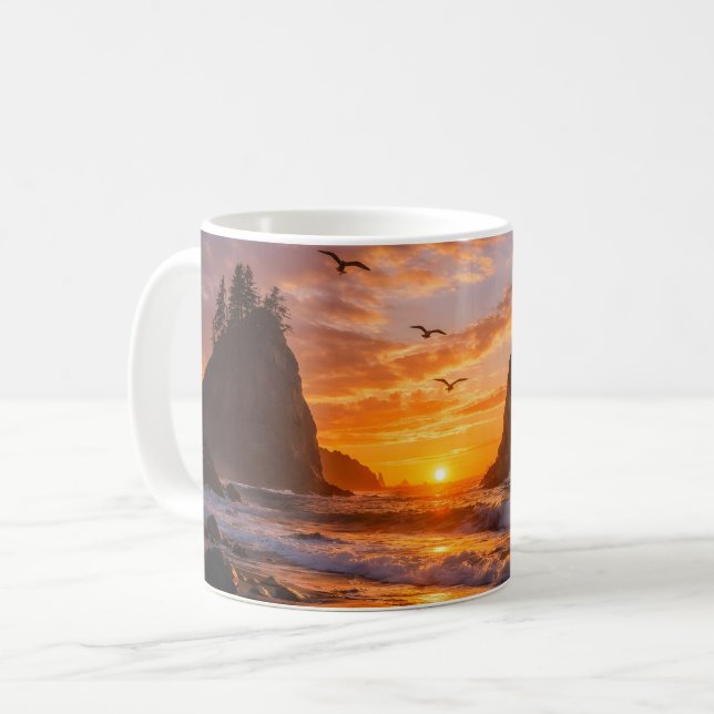 Pazifiksonne Kaffeetasse (Vorderseite Links)